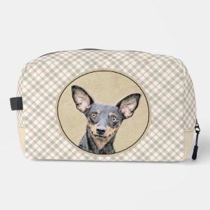 Trousse De Toilette Miniature Pinscher Peinture mignonne Chien Art ori