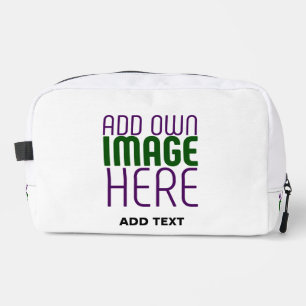 TROUSSE DE TOILETTE MODÈLE DE TEXTE D'IMAGE BLANCHE SIMPLE MODERNE