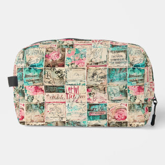 Trousse De Toilette Modern rustic vintage painting and letters collage