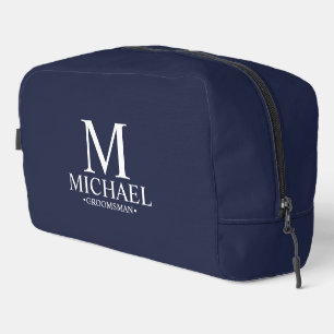 Trousse De Toilette Monogramme et nom du Groomsman personnalisé classi