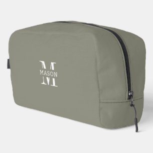 Trousse De Toilette Monogramme minimaliste personnalisé