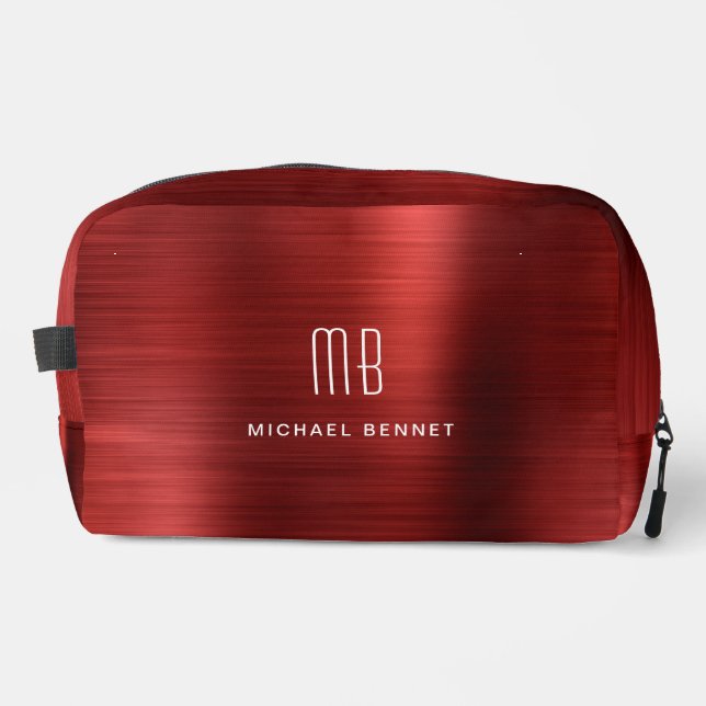 Trousse De Toilette Monogramme moderne rouge (Recto)