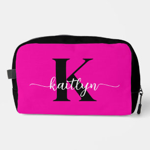 Trousse De Toilette Monogramme noir rose chaud