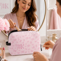 Monogramme Rose Minimal Moderne Pensez Rose 