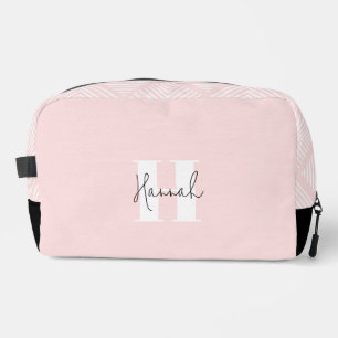 Trousse De Toilette Monogramme rose moderne minimaliste