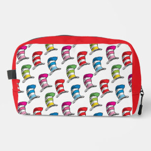 Trousse De Toilette Motif Chapeau Coloré du Chat dans le Chapeau