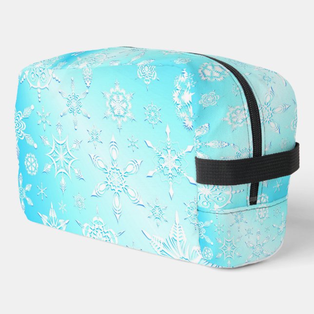 Trousse De Toilette Motif Crystal Snowflakes (Coin gauche)