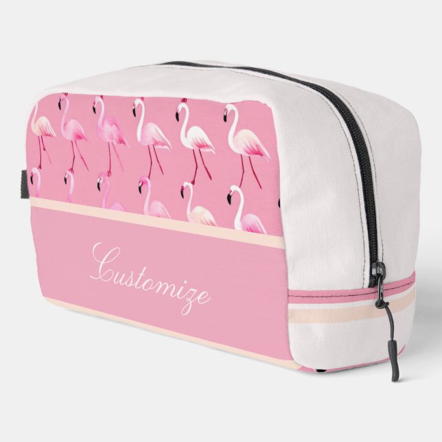 Trousse De Toilette Motif d'aquarelle couleur Flamant rose rose person (Coin droit)