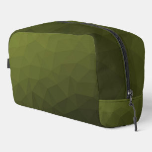 Trousse De Toilette Motif de maillage géométrique dégradé vert de l'Ar