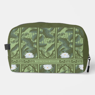 Trousse De Toilette Motif du panneau Lotus Botanique - Le Lotus Blanc