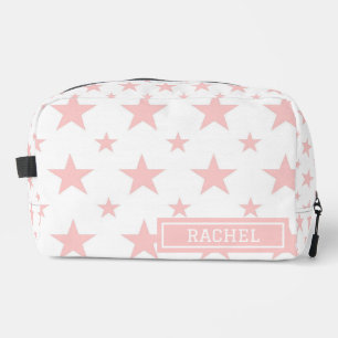 Trousse De Toilette Motif Étoiles Roses Cosmétique Constellation Jolie