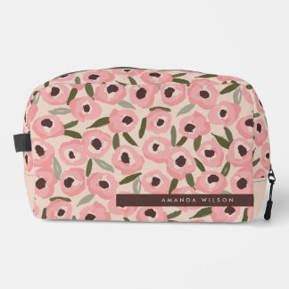 Trousse De Toilette Motif floral audacieux et encre | Botanique dessin