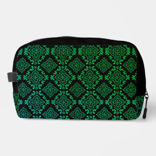 Trousse De Toilette Motif géométrique vert / Impression indienne