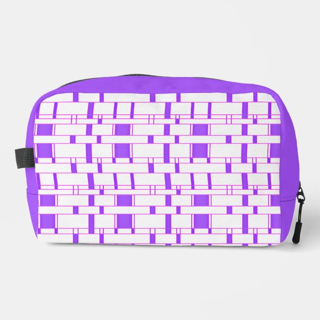 Trousse De Toilette Motif rectangulaire blanc 9 (Recto)