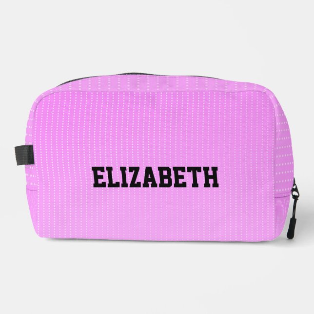 Trousse De Toilette Motif rose points blancs (Recto)