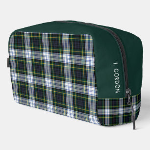 Trousse De Toilette Motif vert blanc personnalisé Gordon Tartan