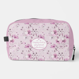 Trousse De Toilette Motif vintage à fleurs violettes