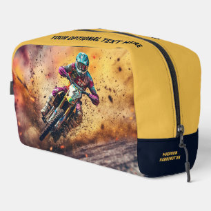 Trousse De Toilette Motocross de nom personnalisé