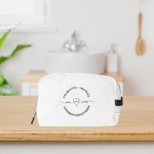 Trousse De Toilette Mrs lune de miel blanc noir jeunes mariés