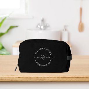 Trousse De Toilette Mrs lune de miel noir blanc jeunes mariés