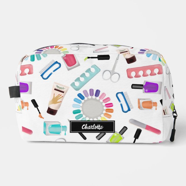 Trousse De Toilette Nails Manicure Pedicure Beauty Makeup Custom Name (Recto)