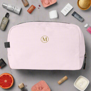 Trousse De Toilette Nettoyer Blush Rose or l Élégant Monogramme fémini