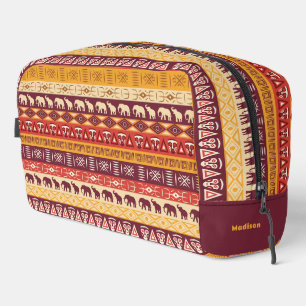 Trousse De Toilette Nom personnalisé Motif africain