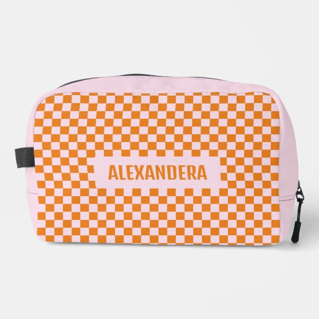 Trousse De Toilette Nom Pink Orange Bachelorette (Recto)