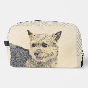 Trousse De Toilette Norwich Terrier Peinture mignonne Artiste Pot Orig