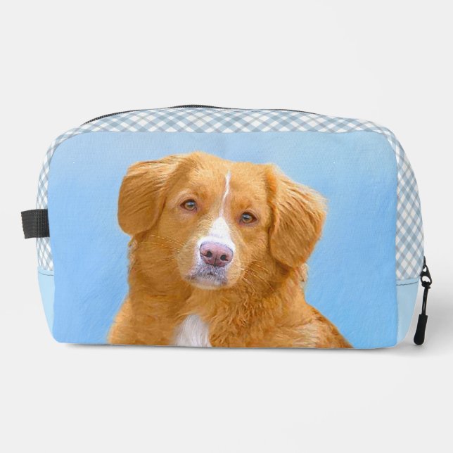 Trousse De Toilette Nouvelle-Écosse Peinture de chien pour l'essayeur  (Recto)