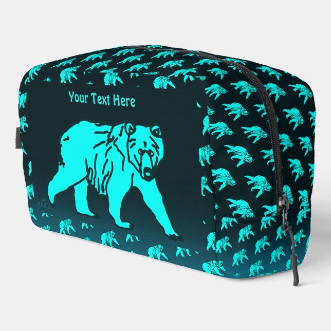 Trousse De Toilette Ours bleu Kodiak (Coin droit)