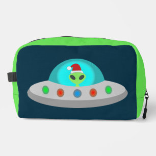 Trousse De Toilette OVNI de Noël Ho Ho Alien soucoupe volante