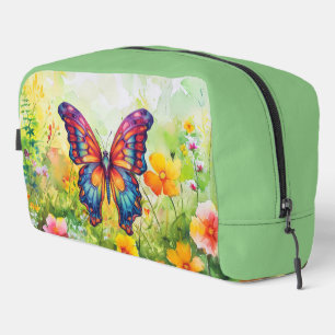 Trousse De Toilette Papillon Bleu Orange Ailes