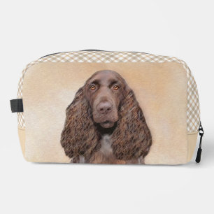 Trousse De Toilette Peinture de Field Spaniel Roan Mignon Art Original