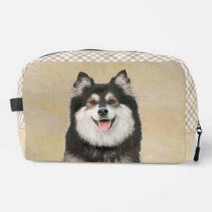 Trousse De Toilette Peinture lapon finlandaise Art Chien noir et Tan