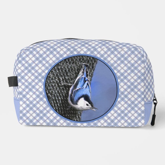 Trousse De Toilette Peinture Nuthatch à poitrine blanche Oiseau origin (Recto)