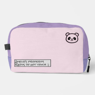 Trousse De Toilette Personalised Cute Panda Illustration zipper bag