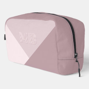 Trousse De Toilette Personnalisé Pastel Dusty Rose Mauve Blush Rose