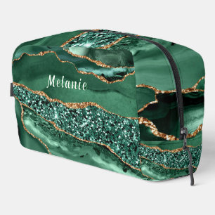 Trousse de toilette personnalisée avec nom paillet