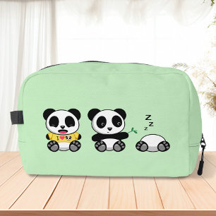 Trousse De Toilette Petites pandas mignonnes sur vert