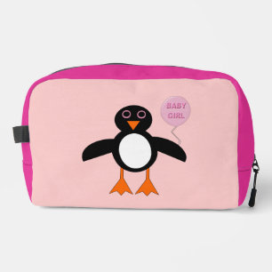 Trousse De Toilette Pingouin mignon rose bébé fille
