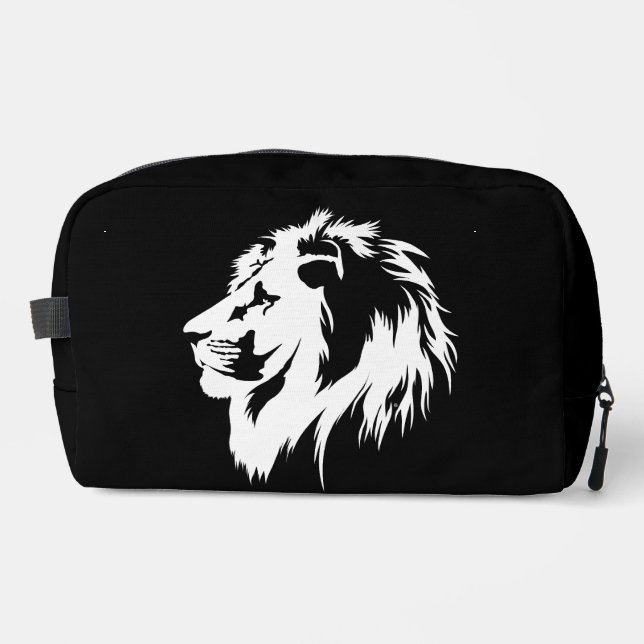Trousse De Toilette Portrait de Lion (blanc) (Recto)
