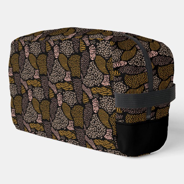 Trousse De Toilette Poster de animal Safari Brown (Coin gauche)