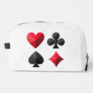Trousse De Toilette Quatre combinaisons de cartes à jouer : coeurs, cl