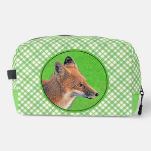 Trousse De Toilette Red Fox Portrait Peinture Art original de la faune
