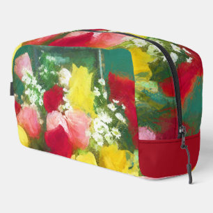 Trousse De Toilette Rose Bouquet de peinture Rose Art Fleur original
