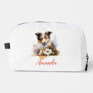 Trousse De Toilette Shetland Sheepdog Chiot Pet Aquarelle