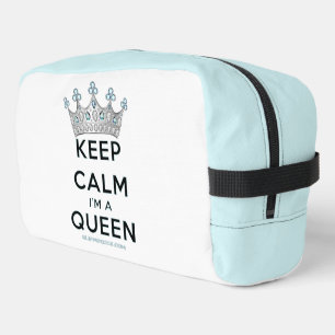 Trousse De Toilette SlipperyJoe's Keep Calm Queen couronne joyaux a