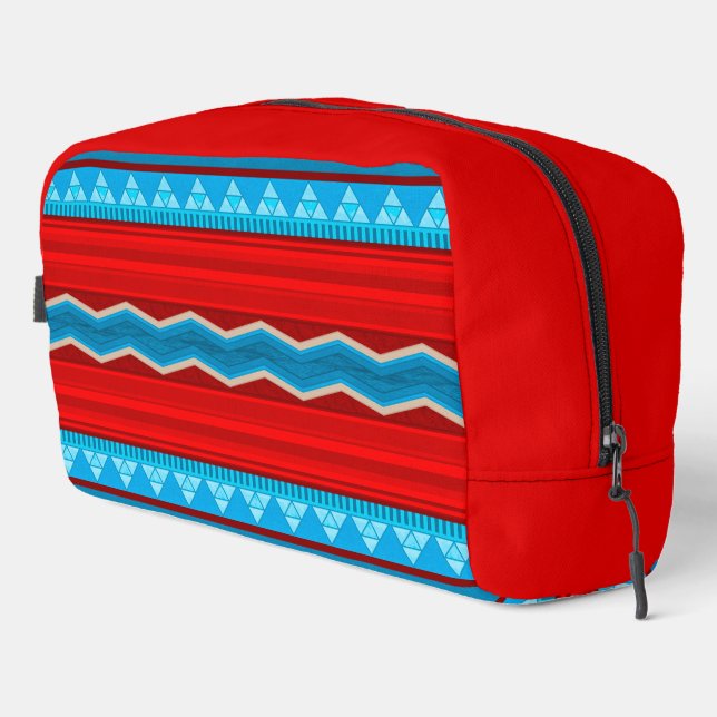 Trousse De Toilette Southwest River Canyon Rouge et Turquoise (Coin droit)