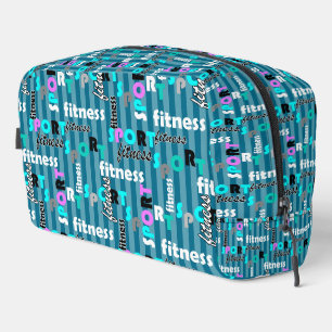 Trousse De Toilette sport fitness texte clair motif pour sportswear